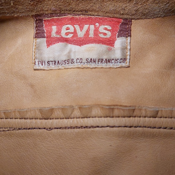 Pre-Owned Vintage 1960s Levi's Big E Suede Leather Jacket | Size XS - Picture 11 of 15